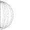 30" LED Lighted 3D Christmas Hanging Ball Decoration